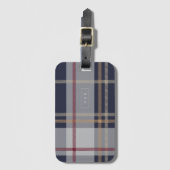 素晴らしいプレイド ラゲッジタグ (正面縦)