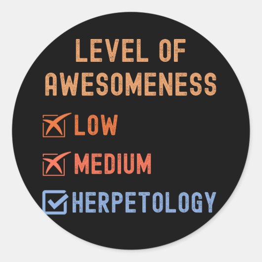 素晴らしいヘルペトロジーのレベル,ヘルペトロジスト ラウンドシール (正面)