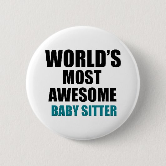 素晴らしいベビーシッターのデザイン 缶バッジ (正面)