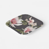 素晴らしいホオノキの花と鳥 ペーパープレート (傾斜あり)