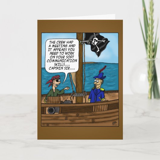 素晴らしいボスの挨拶状 カード (正面)