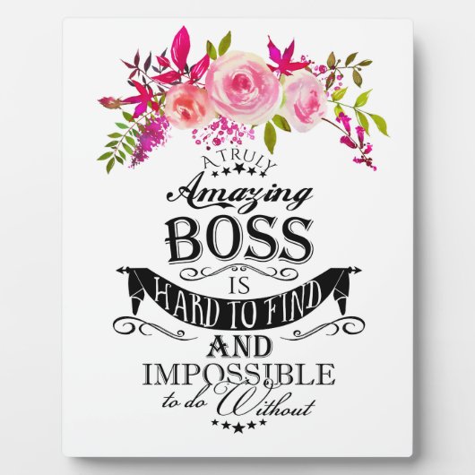 素晴らしいボスサンキューユーボス"素晴らしボス フォトプラーク (正面)