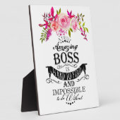 素晴らしいボスサンキューユーボス"素晴らしボス フォトプラーク (側面)