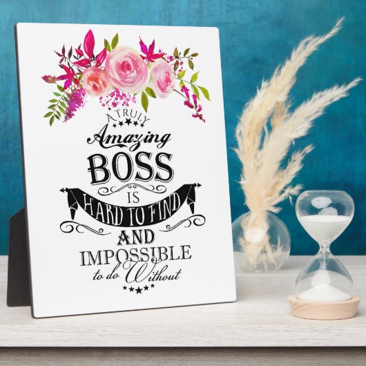 素晴らしいボスサンキューユーボス"素晴らしボス フォトプラーク (側面)