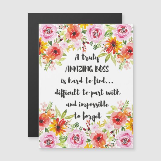 素晴らしいボス引用文素晴らしボス感謝ギフト (正面/裏面)