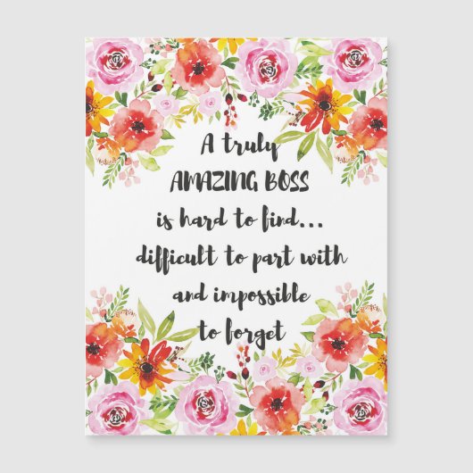 素晴らしいボス引用文素晴らしボス感謝ギフト (正面)