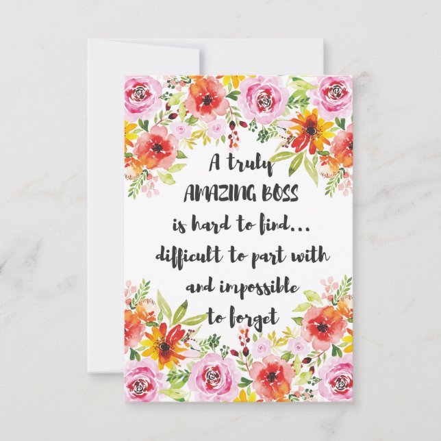 素晴らしいボス引用文素晴らしボス感謝ギフト (正面)