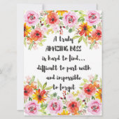 素晴らしいボス引用文素晴らしボス感謝ギフト カード (正面)