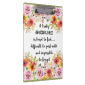 素晴らしいボス引用文素晴らしボス感謝ギフト クリップボード (右)