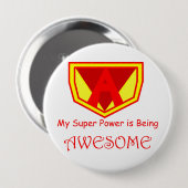 素晴らしいボタン 缶バッジ (正面&裏面)