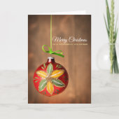 素晴らしいボランティアにクリスマスの挨拶 シーズンカード (正面)