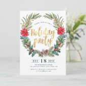 素晴らしいポインセチアフローラホリデーパーティー 招待状 (スタンド正面)