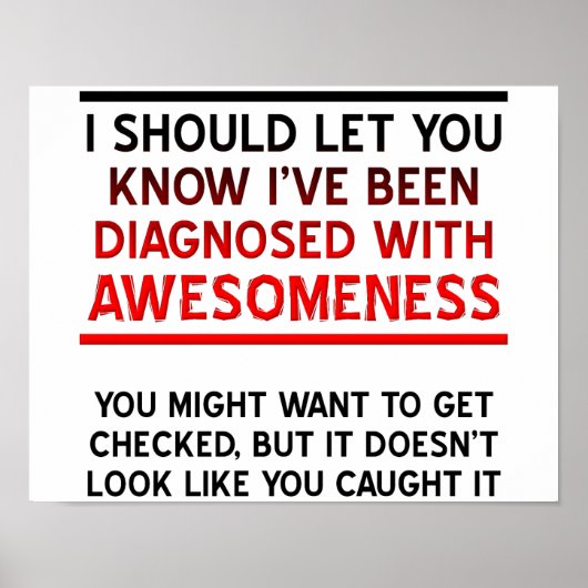 素晴らしいポスターと診断される ポスター (正面)