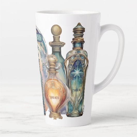 素晴らしいポーション混合ラテマグ カフェラテマグ (右)