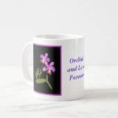 素晴らしいマゼンタのCattleyaの蘭のマグ コーヒーマグカップ (正面左)