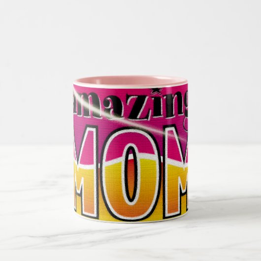 素晴らしいママのマグカップ ツートーンマグカップ (中央)