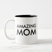 素晴らしいママのマグカップ |母の日のプレゼント ツートーンマグカップ (左)