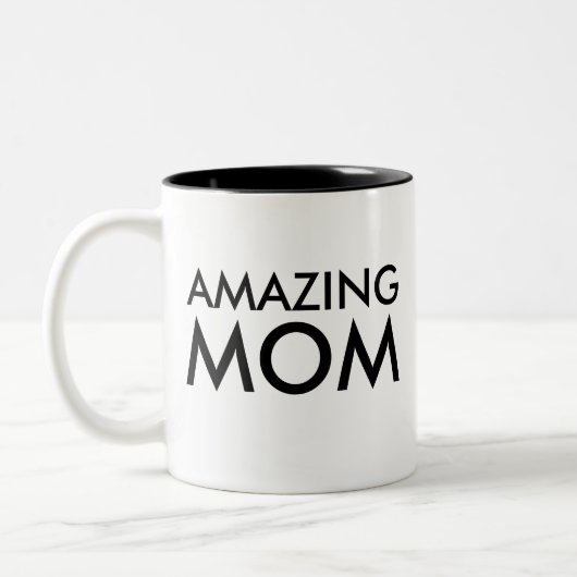 素晴らしいママのマグカップ |母の日のプレゼント ツートーンマグカップ (左)