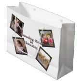 素晴らしいママは素晴らしい4写真コラージュ ラージペーパーバッグ (正面アングル)