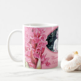 素晴らしいママピンクのランの花の芸術 コーヒーマグカップ