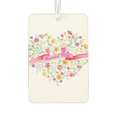 素晴らしいママフローラハートカスタムフレッシュ カーエアーフレッシュナー (裏面)