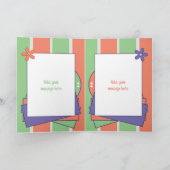 素晴らしいママ誕生日ウィズグリーンカード カード (内部)