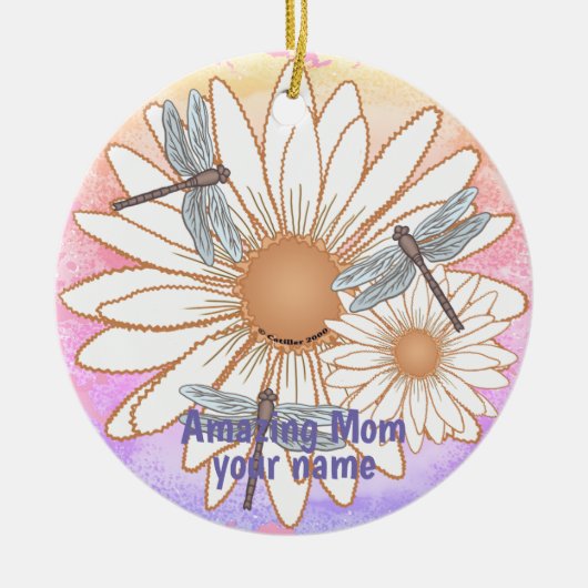 素晴らしいママ セラミックオーナメント (正面)