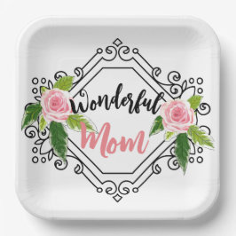 素晴らしいママ ペーパープレート