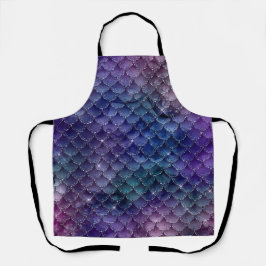 素晴らしいマーメイドグリッターデザイン エプロン