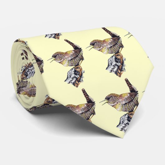 素晴らしいミソサザイのタイ ネクタイ (ロール)