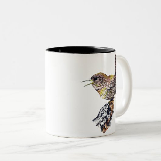 素晴らしいミソサザイのマグ ツートーンマグカップ (正面右)