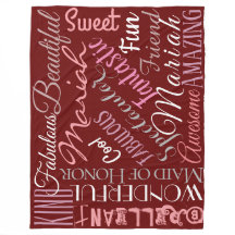 素晴らしいメイド・オブ・オーナー（花嫁付き添い人）パーソナライズ名'nワード