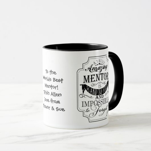 素晴らしいメンター感謝ギフトクリスマス マグカップ (正面右)