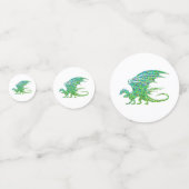 素晴らしいモザイクグリーン・ドラゴン コンフェッティ (正面)