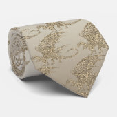 素晴らしいモザイクドラゴンゴールデンネックタイ ネクタイ (ロール)