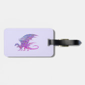 素晴らしいモザイクドラゴンパープル ラゲッジタグ (裏面横)