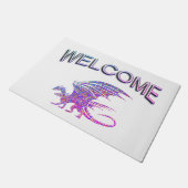 素晴らしいモザイク・ドラゴンウェルカム ドアマット (アングル)