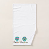 素晴らしいモダンキャンディスカルブルーピンクホワイト バスタオルセット (ハンドタオル)