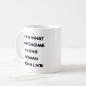 素晴らしいモン族の女性 コーヒーマグカップ (正面左)