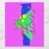 素晴らしいモール「パーティータイム80の」ワインボトルラベル ワインラベル (シングルラベル)