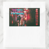 素晴らしいモール「80's Japan」 4.5インチx 2.7インチStickers 長方形シール (バッグ)