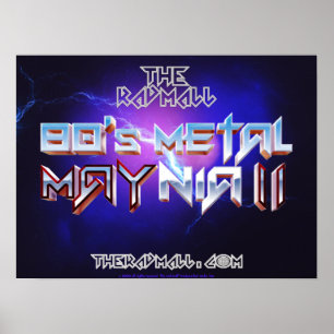 素晴らしいモール「80's Metal MAYnia II」 20" x 15" ポスター