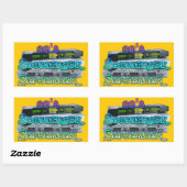 素晴らしいモール「80's Soundtrack September」スタンプ 長方形シール (シート)