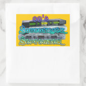 素晴らしいモール「80's Soundtrack September」スタンプ 長方形シール (バッグ)