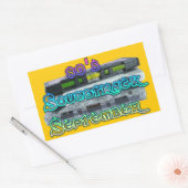 素晴らしいモール「80's Soundtrack September」スタンプ 長方形シール (封筒)