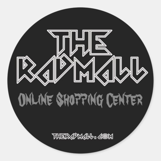 素晴らしいモール「Headbanger」 3inスタンプ ラウンドシール (正面)