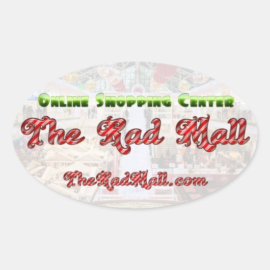 素晴らしいモール「HOLIDAYS」オーバルシール（4枚） 楕円形シール (正面)