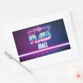 素晴らしいモール「Wave 1」 4.5インチx 2.7インチStickers 長方形シール (封筒)