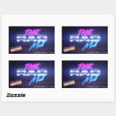 素晴らしいモール「Wave 7」スタンプ(4ct) 長方形シール (シート)