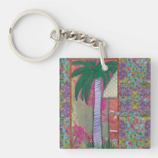 素晴らしいヤシの木 キーホルダー (正面)